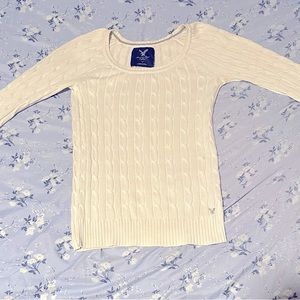 american eagle cable knit sweater